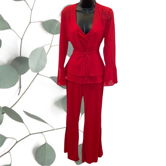 Newport News Pants - Red 3-piece pants outfit!